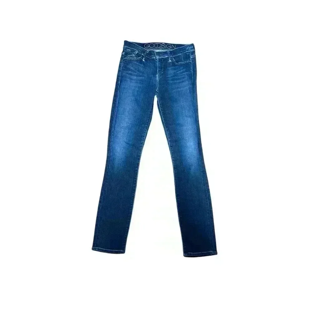 Goldsign Lure Size 25 Mid Rise Skinny Jeans Medium‎ Wash Women
